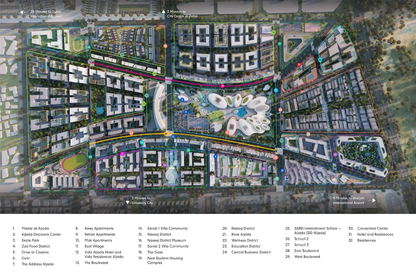 Nasaq Phase 4 By Arada master plan 1 Master plan 1