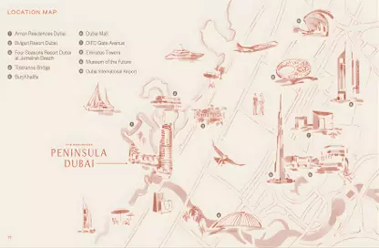 Peninsula Dubai Residences - Tower 1 master plan 1 Master plan 1